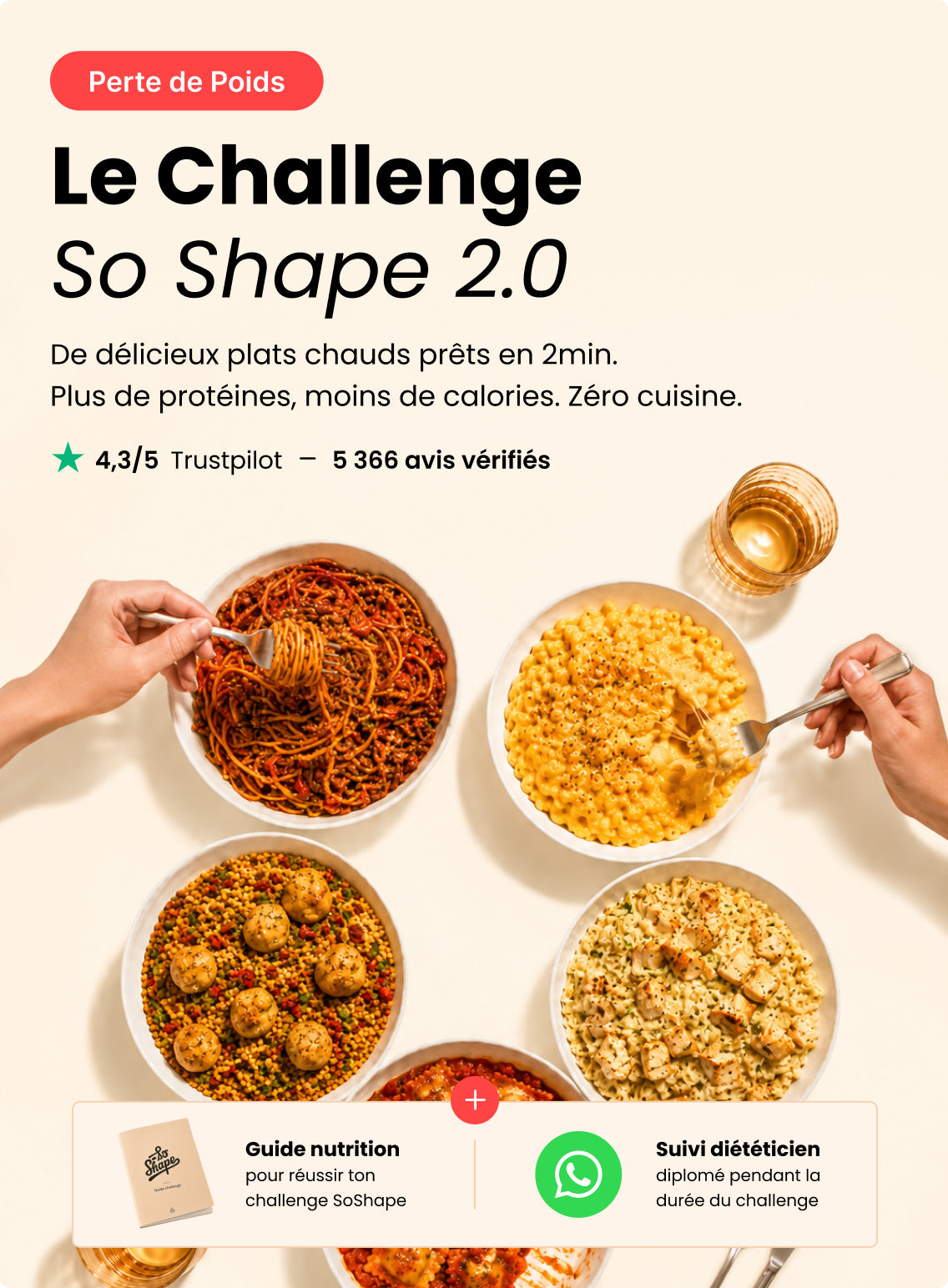 Challenge Perte de Poids 100% Plats Chauds.