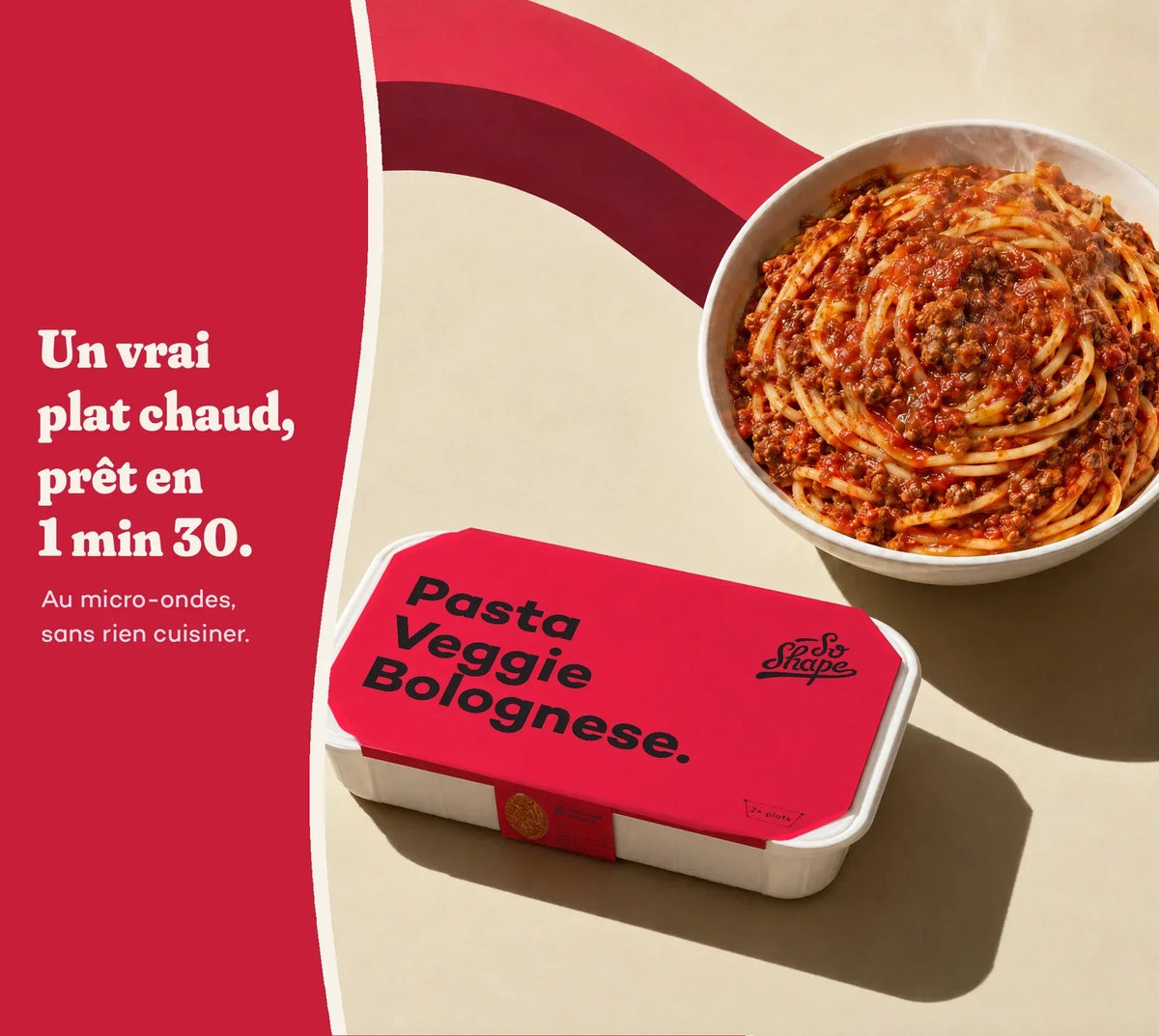 Un vrai plat chaud, Pasta Veggie Bolognese